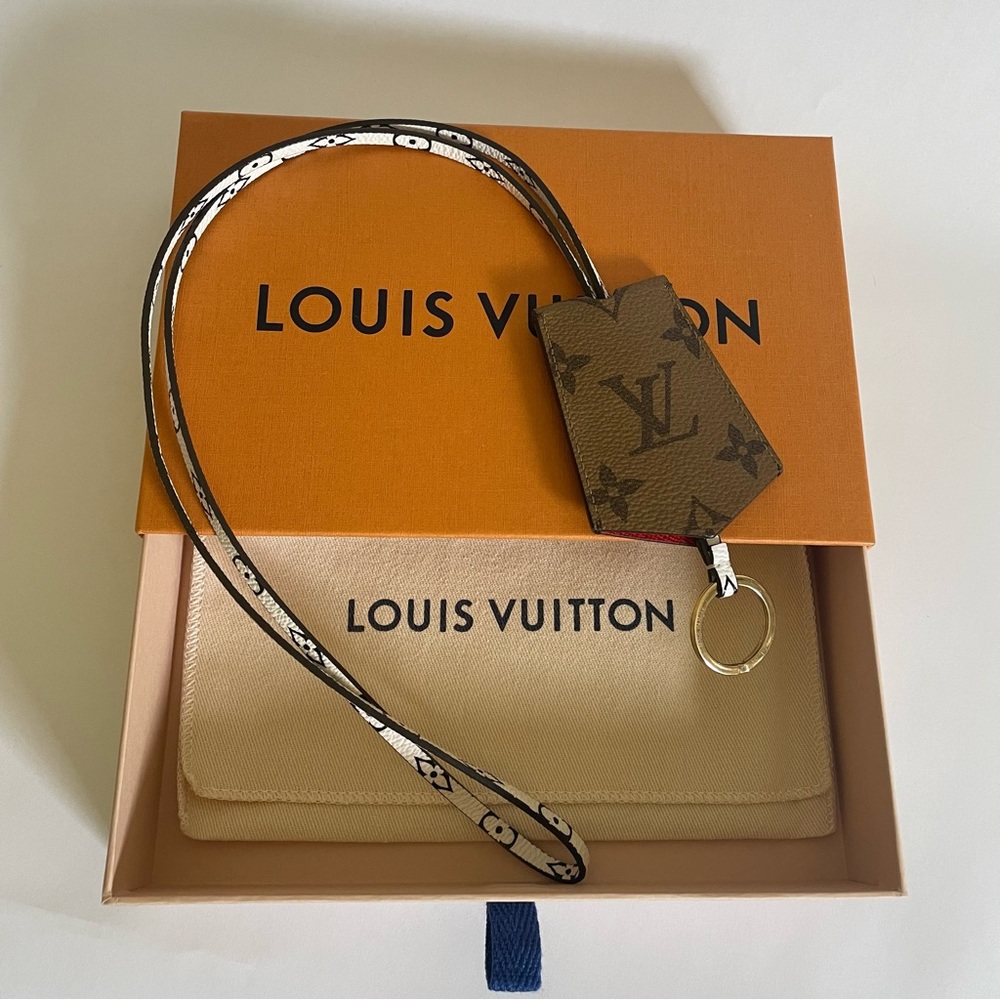 Louis Vuitton Giant Monogram Reverse Key Lanyard Clochette